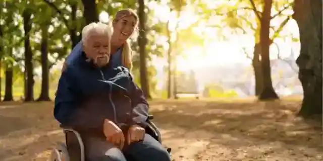 I Took My Wheelchair-Bound Grandpa to Prom After He Raised Me Alone – When My Bully Mocked Him, What He Said into the Mic Made the Whole Gym Go Silent