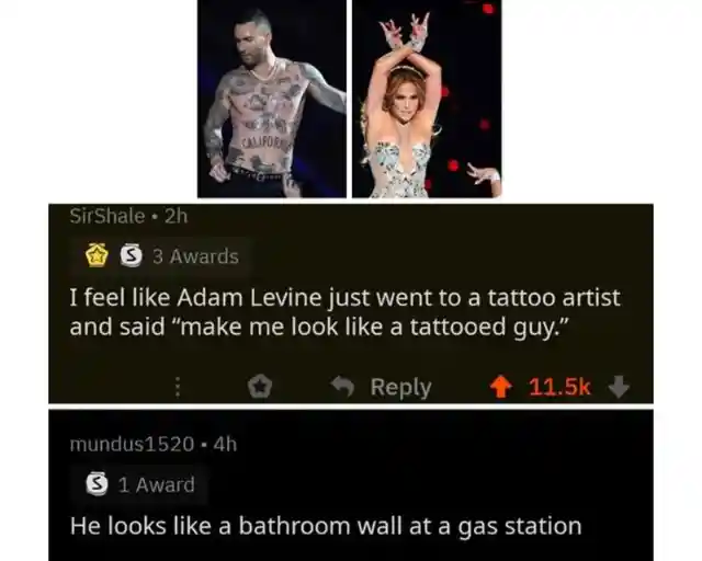 Adam Levine’s Tattoos