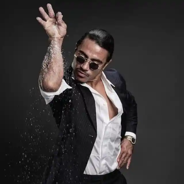 We all know him as Salt Bae, from the popular meme, but the notorious restaurateur Nusret Gökçe is serious about his craft. He opened a restaurant in Knightsbridge in 2021, attracting the attention of fans and critics for the unforgivably high prices on the menu. Apart from wine, what was the most expensive item sold in the restaurant?