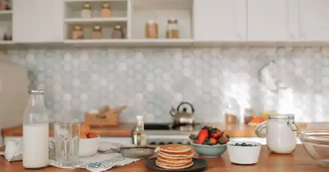 Halfway Through Her Breakfast 
