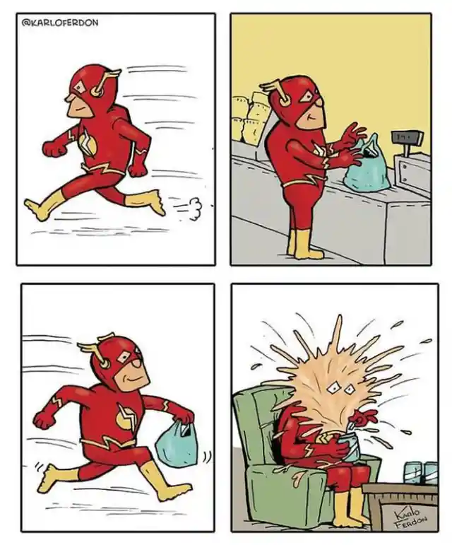 The Mediocre Superheroes: 35 Hilarious Comic Strips Lampooning The Superhero Genre