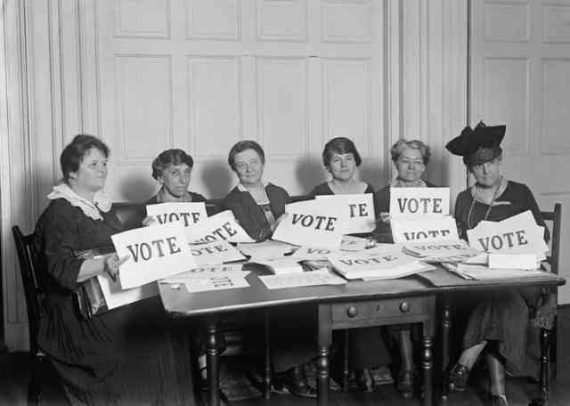 When were American women first allowed to vote? 