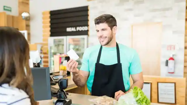 Cashier In His Forties 