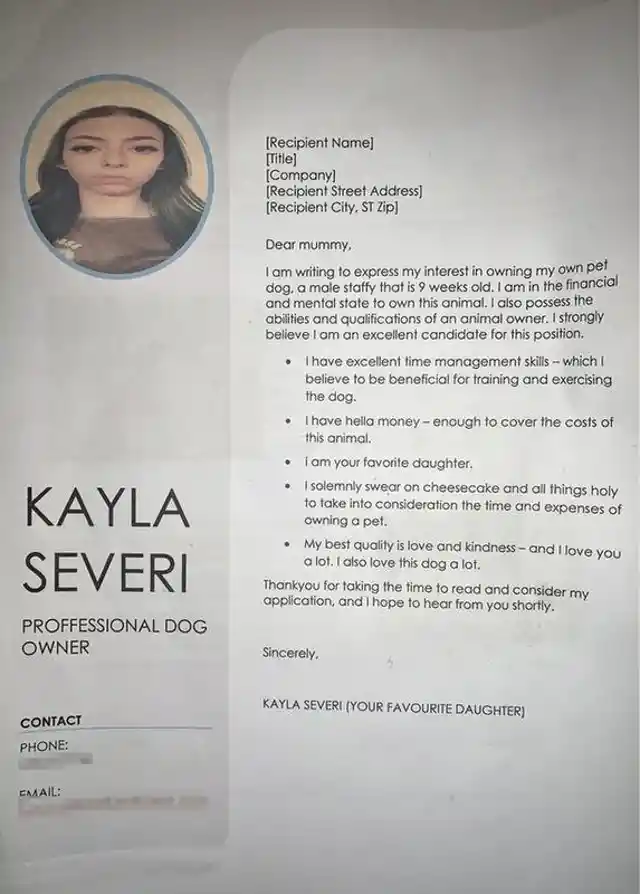 ​Teen Writes Hilarious CV to Get a Puppy - Did it Work?