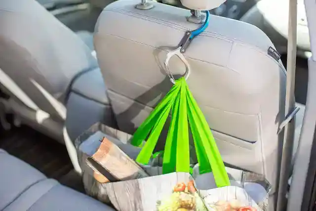 Free Up Backseat Space with Carabiner Hooks