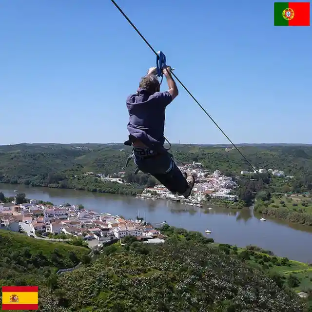 Zipline From Spain to Portugal