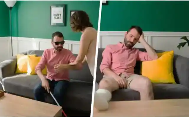 A blind man regains his vision but chooses not to inform his wife, only to discover that she has been deceiving him for years.