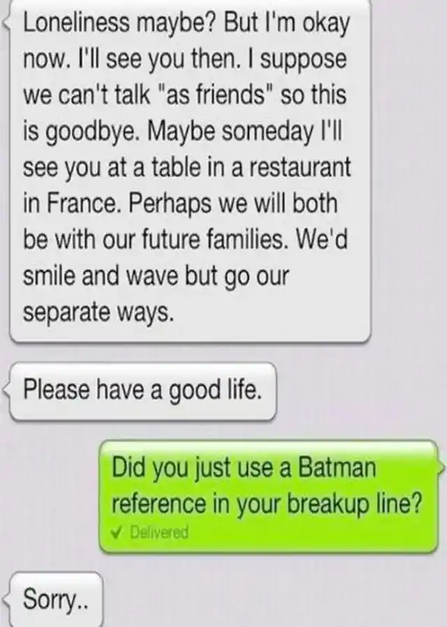Batman Breakup
