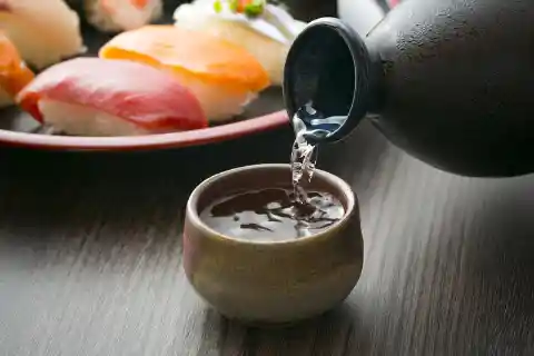 What is Japanese sake actually made from?