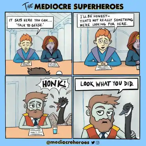 The Mediocre Superheroes: 35 Hilarious Comic Strips Lampooning The Superhero Genre