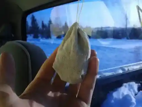 DIY Car Deodorizer With Coffee Grounds