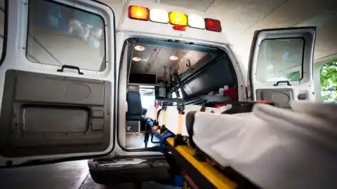 An Ambulance arrived