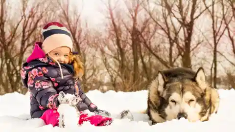 A Girl And Her Dog