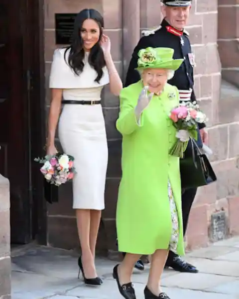 Queen Elizabeth's Brightly Colored Wardrobe