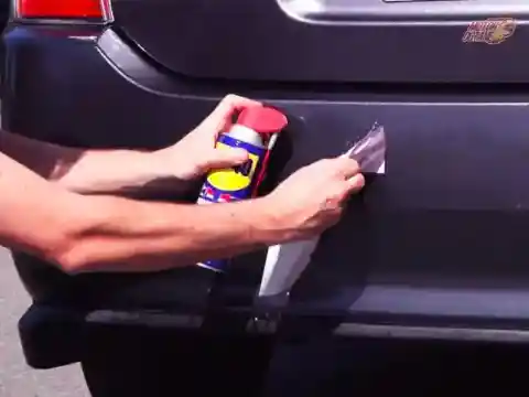 Removing Stickers Using WD-40