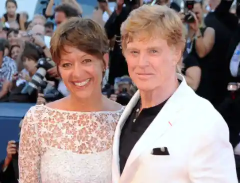 9. Robert Redford and Sibylle Szaggars – Together Since 1996