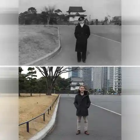 Grandad And Grandson in Tokyo